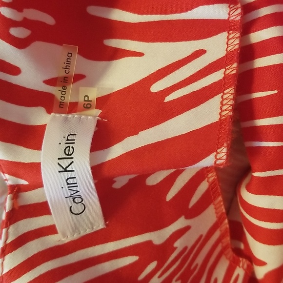 Calvin Klein Red And White Sundress - Picture 10 of 12
